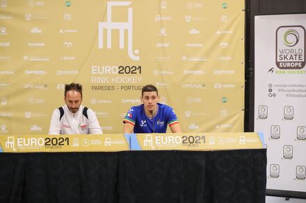 Itália x Andorra - Europeu Hóquei Patins 2021 - Fase de Grupos Jornada 4